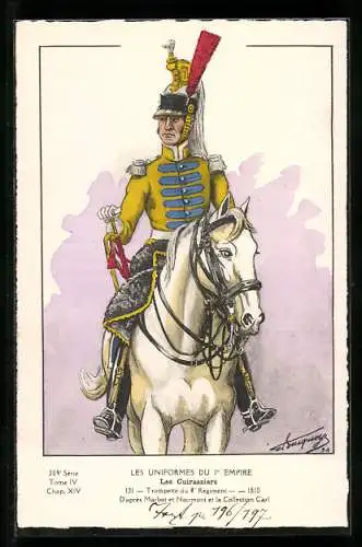 AK Les Cuirassiers, Trompette du 8e Régiment, 1810