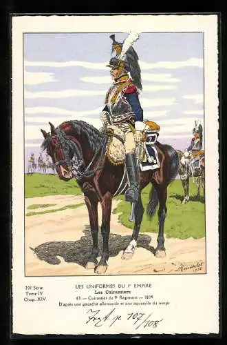 AK Les Cuirassiers, Cuirassier du 9e Régiment, 1809