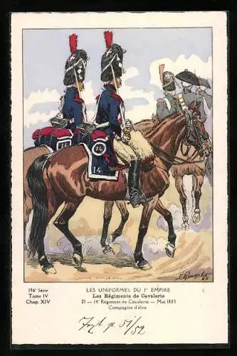 AK Les Régiments de Cavalerie, 14e Régiment de Cavalerie, Mai 1803