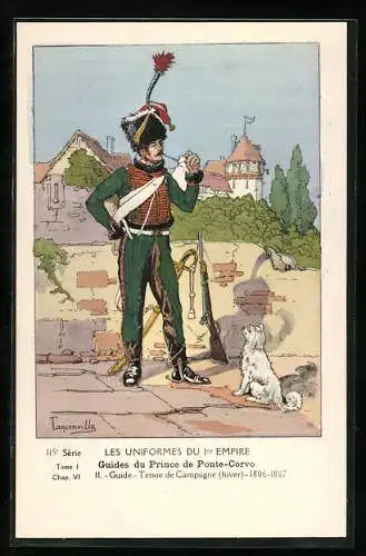 AK Guides du Prince de Ponte-Corvo, Guide, Tenue de Campagne, 1806-1807