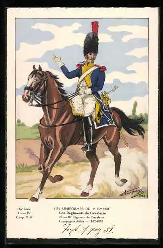 AK Les Régiments de Cavalerie, 10e Régiment de Cavalerie, 1802-1803