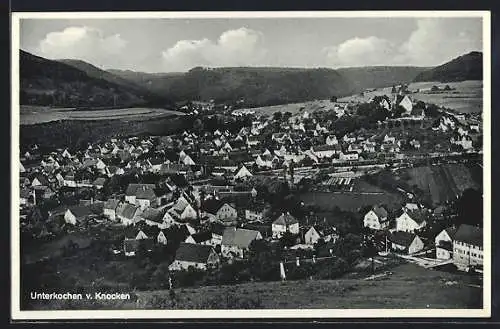 AK Unterkochen, Teilansicht von Knocken aus