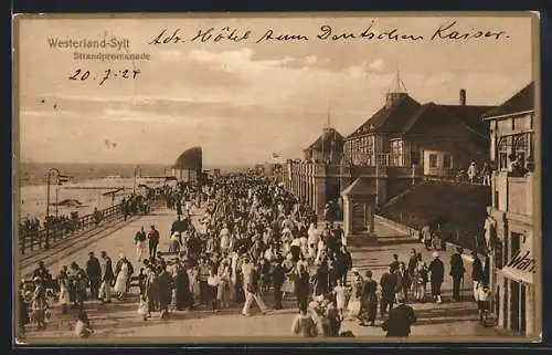 AK Westerland /Sylt, Strandpromenade