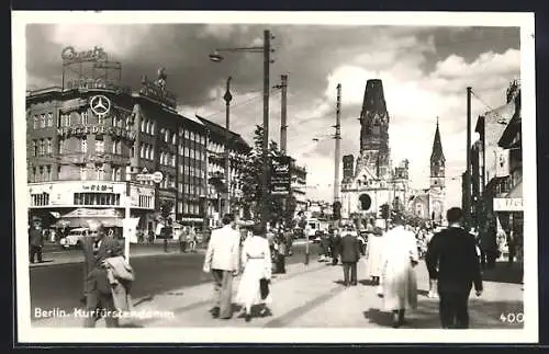 AK Berlin, Kurfürstendamm mit Gedächtniskirche