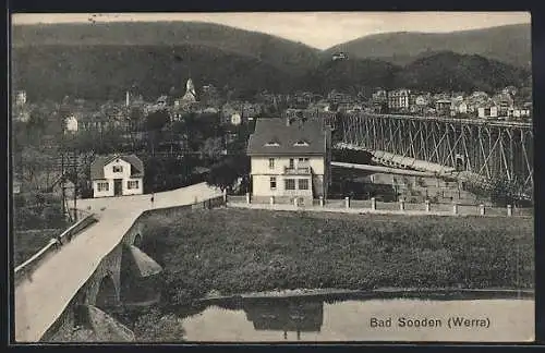 AK Bad Sooden /Werra, Teilansicht mit Strassenpartie