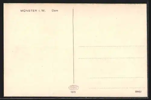 AK Münster i. W., Blick zum Dom