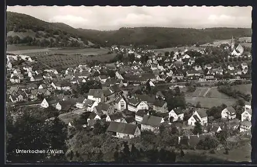 AK Unterkochen /Württ., Teilansicht