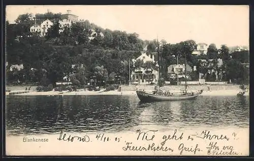 AK Hamburg-Blankenese, Ortspartie