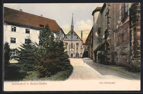 AK Lichtenthal b. Baden-Baden, Der Klosterhof