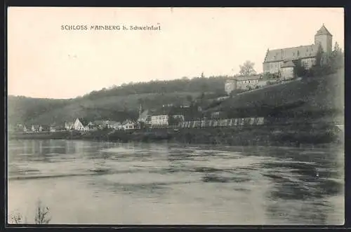 AK Schweinfurt, Blick auf das Schloss Mainberg