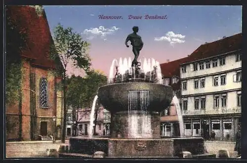 AK Hannover, Duwe Denkmal und Brunnen