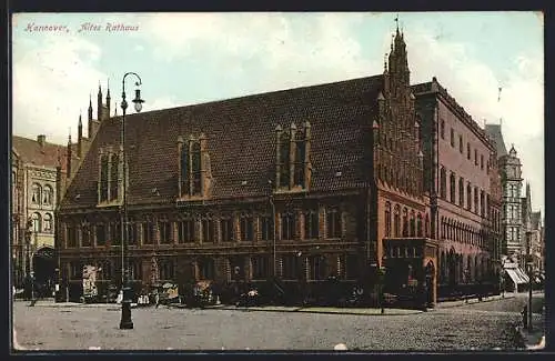 AK Hannover, Altes Rathaus, Backsteingotik