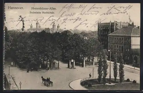 AK Hannover, Herrenhäuser Allee und Technische Hochschule