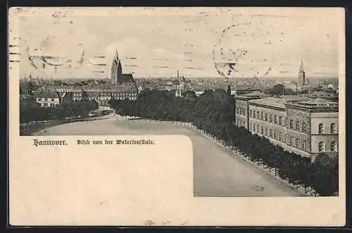 AK Hannover, Blick von der Waterloosäule