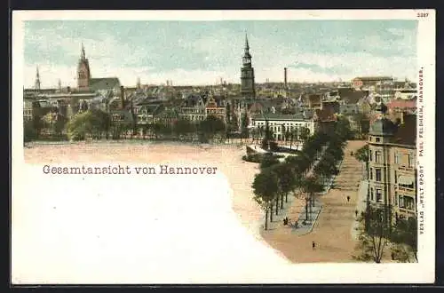 AK Hannover, Gesamtansicht von Hannover