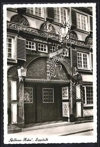 AK Lippstadt, Gasthaus Goldener Hahn