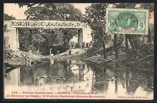 AK Konakry, Chemin de Fer de Konakry au Niger, 2e Pont du Konkouré