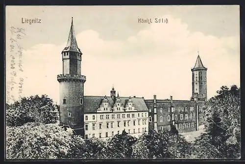 AK Liegnitz / Legnica, Königl. Schloss