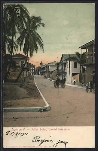 AK Panama, Avenue A, After being paved