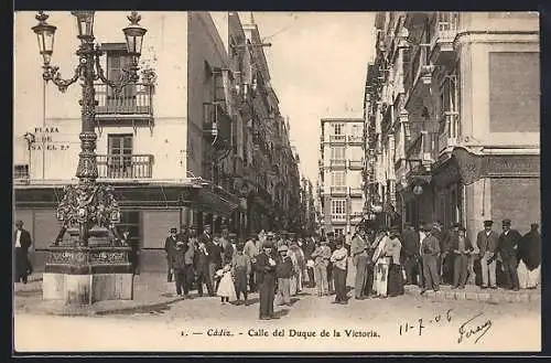 AK Cádiz, Calle del Duque de la Victoria