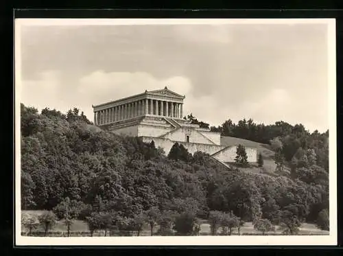 Foto-AK Deutscher Kunstverlag, Nr. 3: Donaustauf, Walhalla an der Donau