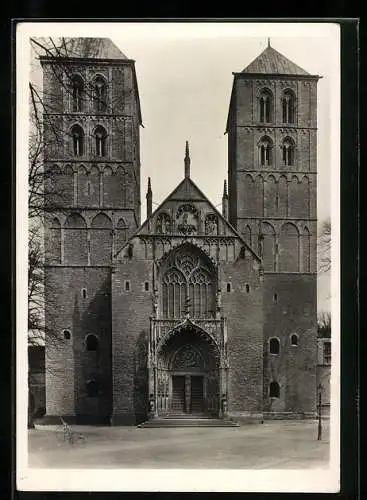 Foto-AK Deutscher Kunstverlag, Nr. 1: Münster i. W., Dom, Westfront