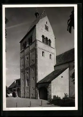 Foto-AK Deutscher Kunstverlag, Nr. 9: Insel Reichenau, Mittelzell, Westbau des Münsters