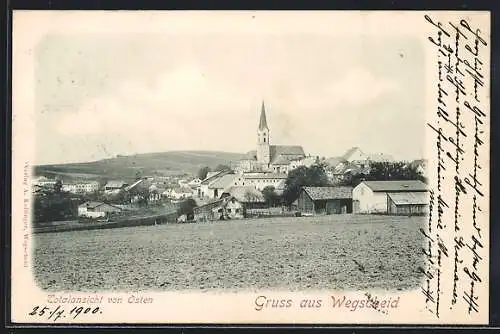 AK Wegscheid / Passau, Totalansicht von Osten