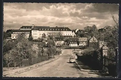 AK Stollberg / Erzgeb., Blick auf das Kreiskrankenhaus