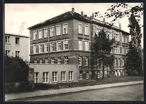 AK Hainichen / Sa., Reichsbahnschule