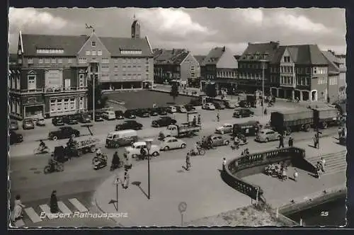 AK Emden, Blick auf den Rathausplatz