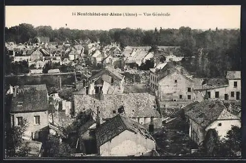 AK Neufchatel-sur-Aisne, Vue Generale