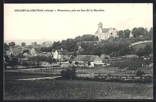 AK Oulchy-le-Chateau, Panorama, pris au lieu dit la Marniere