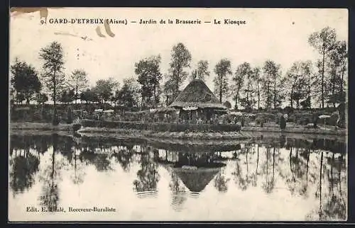 AK Gard-d`Etreux /Aisne, Jardin de la Brasserie, Le Kiosque