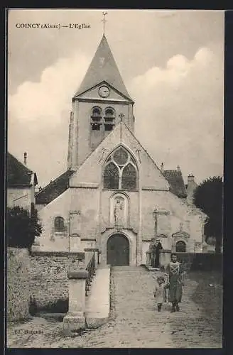 AK Coincy /Aisne, L`Eglise