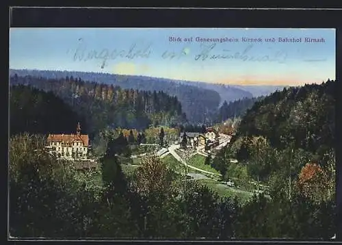 AK Kirnach, Blick auf Genesungsheim Kirneck und Bahnhof