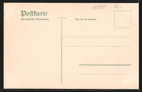 AK Alt-Frankfurt, Paulsplatz mit Denkmal