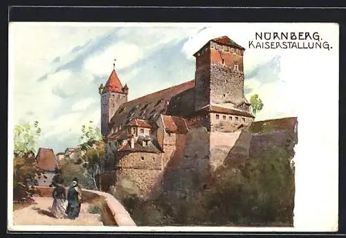 AK Nürnberg, Blick auf Kaiserstallung