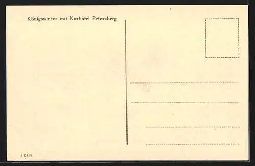 AK Königswinter a. Rh., Kurhotel Petersberg