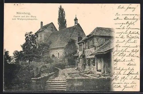 AK Nürnberg, Burg mit Walpurgiskapelle