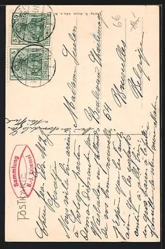 AK Köln a. Rh., Totalansicht, Opernhaus, Rathaus