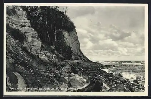 AK Samland-Warnicken, Steilküste an der Wolfsschlucht