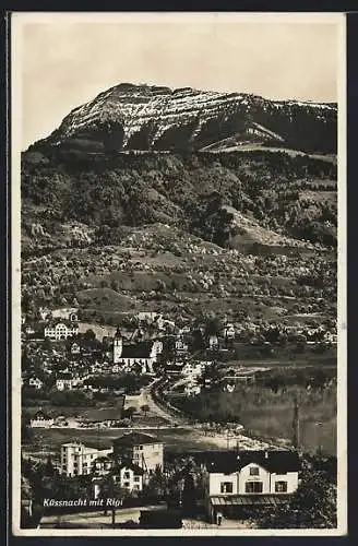 AK Küssnacht, Ortsansicht mit Rigi