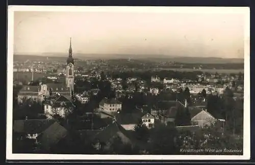 AK Kreuzlingen-West am Bodensee, Gesamtansicht aus der Vogelschau