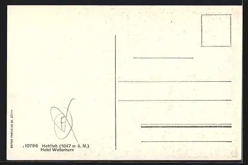 AK Hohfluh, Hotel Wetterhorn mit Wellhorn und Rosenhorn