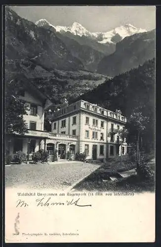 AK Interlaken, Das Waldhotel Unspannen am Rugenpark