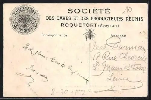 AK Roquefort, Société anonyme des Caves et Producteurs réunis, Intérieur des Caves de la Rue, Le Revirage