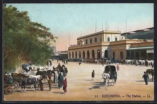 AK Alexandrie, Vue de la Gare