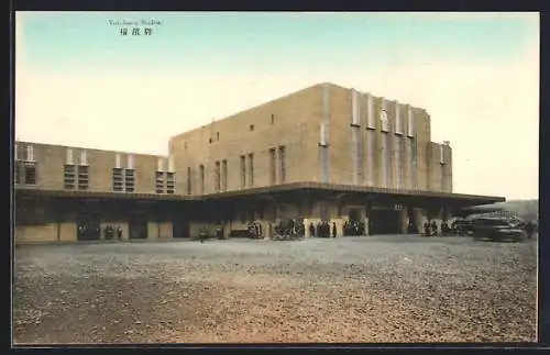 AK Yokohama, Blick auf den Bahnhof