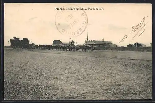 AK Ber-Réchid, Vue de la Gare